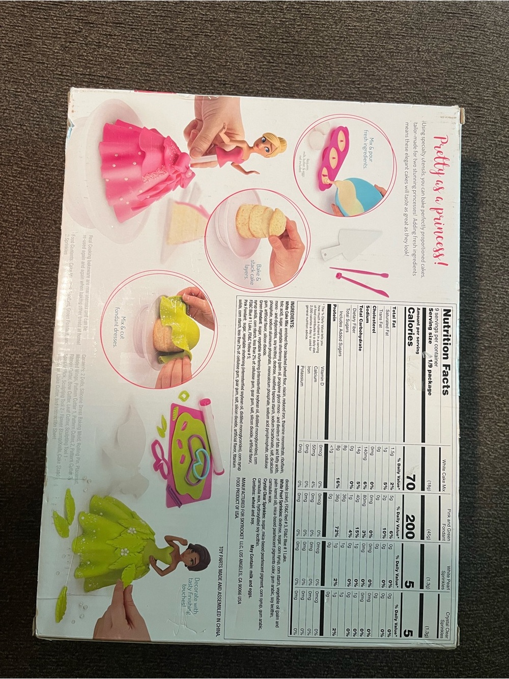 Pink Princess Dress Decorating Kit by